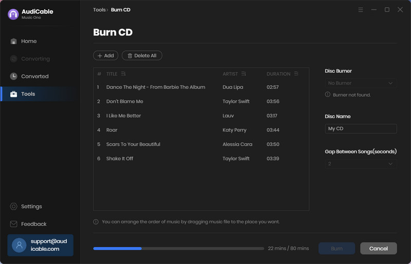 Burn CD